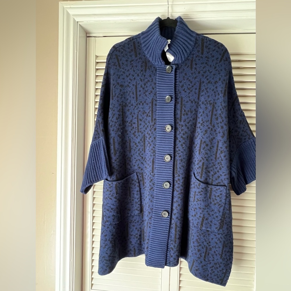 SWEATER COAT, NAVY $30